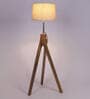 Natural Mango Wood Floor Lamp (1 Piece)