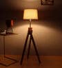 Natural Mango Wood Floor Lamp (1 Piece)