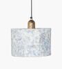 Laasya Blue Wood Hanging Light