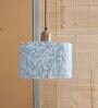 Laasya Blue Wood Hanging Light