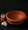 Natural Non Stick Pre Seasoned Red Clay Cooking Pot, Handi Small Size (Large) (10 Inch)