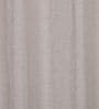 Natural Polycotton Solid 9ft Sheer Eyelet Long Door Curtains (2 Pc)