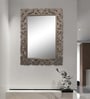 Natural Rectangle Metal Wall Hanging Mirror