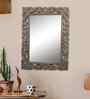 Natural Rectangle Metal Wall Hanging Mirror