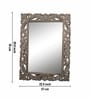 Natural Rectangle Metal Wall Hanging Mirror