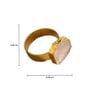 Crystal Pink Stone Set of 6 Napkin Rings