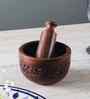 Natural Rose Wood Mortar and Pestle