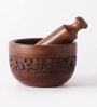 Natural Rose Wood Mortar and Pestle