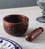 Natural Rose Wood Mortar and Pestle