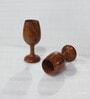Natural Rose Wood Wine Glass