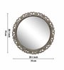 Natural Round Metal Wall Hanging Mirror