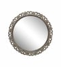 Natural Round Metal Wall Hanging Mirror