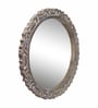 Natural Round Metal Wall Hanging Mirror
