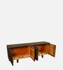 Magn Solid Wood Tv Cabinet In Green Colour