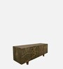 Magn Solid Wood Tv Cabinet In Green Colour