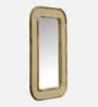 Natural Solid Wood Cane Mirror 3 Ft. Rectangular Wall Mirror