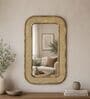 Natural Solid Wood Cane Mirror 3 Ft. Rectangular Wall Mirror