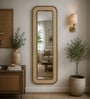 Natural Solid Wood Cane Mirror 6 Ft. Rectangular Wall Mirror