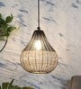 Natural Teardrop Hanging Lights With  Plug Type E-14