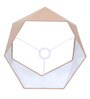 Natural Touch Table Lamp with Diamond shaped Beige Shade