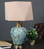Natural Touch Table Lamp with Diamond shaped Beige Shade