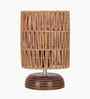 Natural Weave Rope Cross Table Lamp