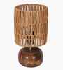 Natural Weave Rope Cross Table Lamp