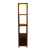 Natural Wood Floor Lamp With Shade Bulb Included E-27