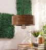 Trapzo Porto Brown Wood Hanging Light