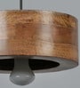 Trapzo Porto Brown Wood Hanging Light