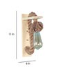 Pisa Jute & Wood Novelty Wall Light (Pine Wood Finish)