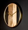 Natural Wood Mango Wood & Metal Novelty Wall Clock