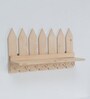 Natural wood Picket fence key holder