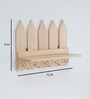 Natural wood Picket fence key holder