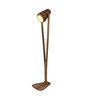 Natural Wood Shade Floor Lamp with Natural Base