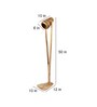 Natural Wood Shade Floor Lamp with Natural Base