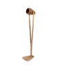 Natural Wood Shade Floor Lamp with Natural Base