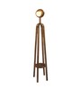 Natural Wood Shade Floor Lamp with Natural Base