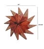 Natural Wood Wood Hand Carving Decorative Novelty Wall Clock