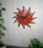 Natural Wood Wood Hand Carving Decorative Novelty Wall Clock