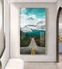 Nature's Gateway Road Glass Finish Vertical Wall Art