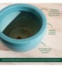 Nature's Hum Fat Extra Small Aqua Ceramic Planter