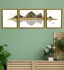 Nature Theme Multicolour Canvas Framed Landscape Art Panel Set of 3