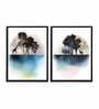 Culinary Multicolour Canvas Framed People and Places Art Print Set of 2