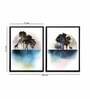Culinary Multicolour Canvas Framed People and Places Art Print Set of 2