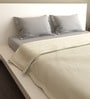 Naturelle Cream 100% Cotton Double Bed Duvet Cover