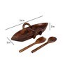 Nauka Shape Mango Wood Serving Platter