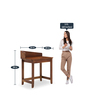 Nauka Solid Wood Study Table in Teak Finish