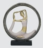 Naukasana Yoga Figurine | Resin Material | On Base used Felt for Grip and Table Protect | Ideal for Table Decor and Shelves Showpiece