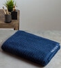 Navy Blue Fluffy Zero Twist 100% Cotton Solid Towel Bath Towel